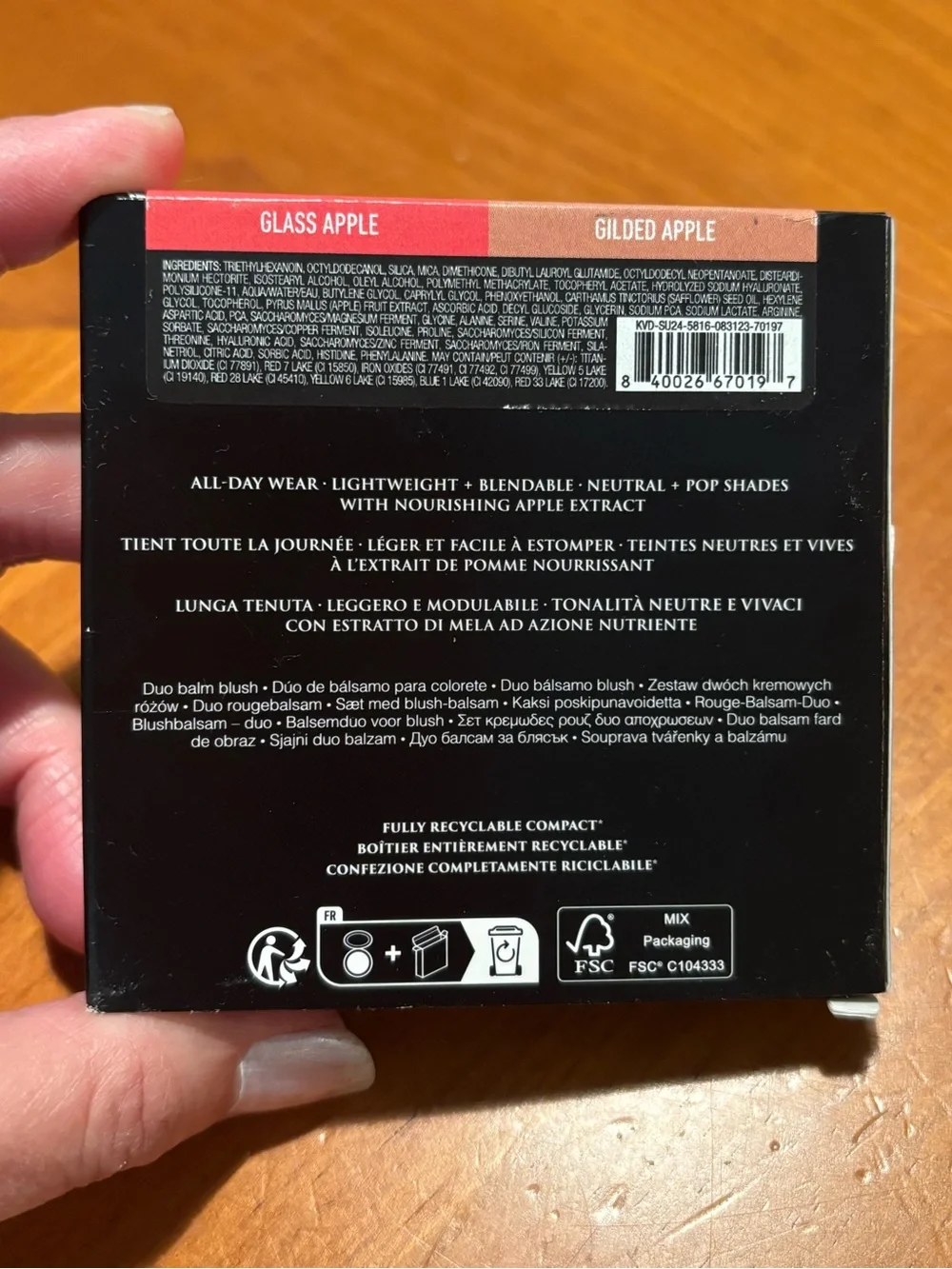 KVD Good Apple Blush Balm Duo